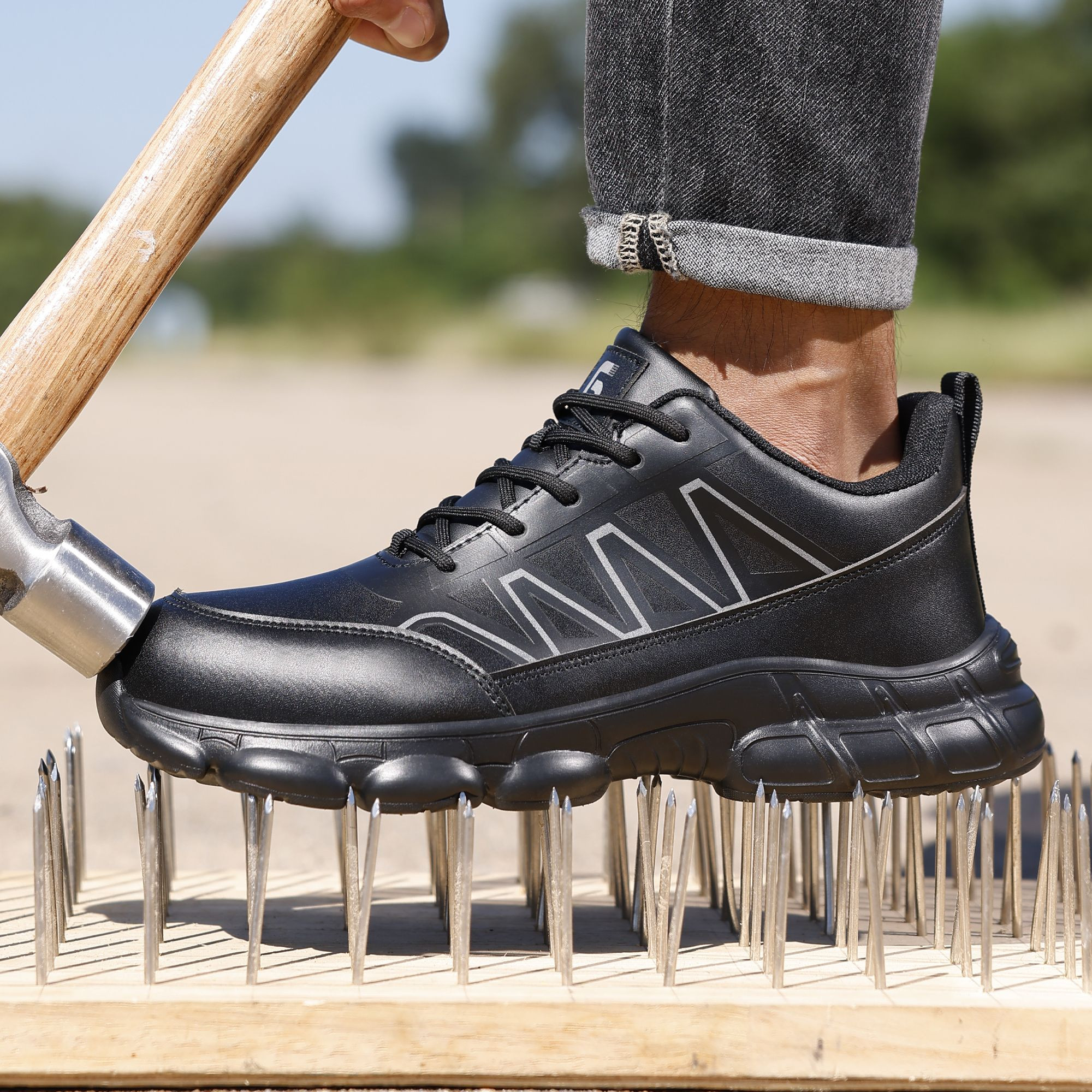 GUYISA Durable Work Safety Shoes High-quality Work Safety Shoes Comfortable Safety Shoes for Men