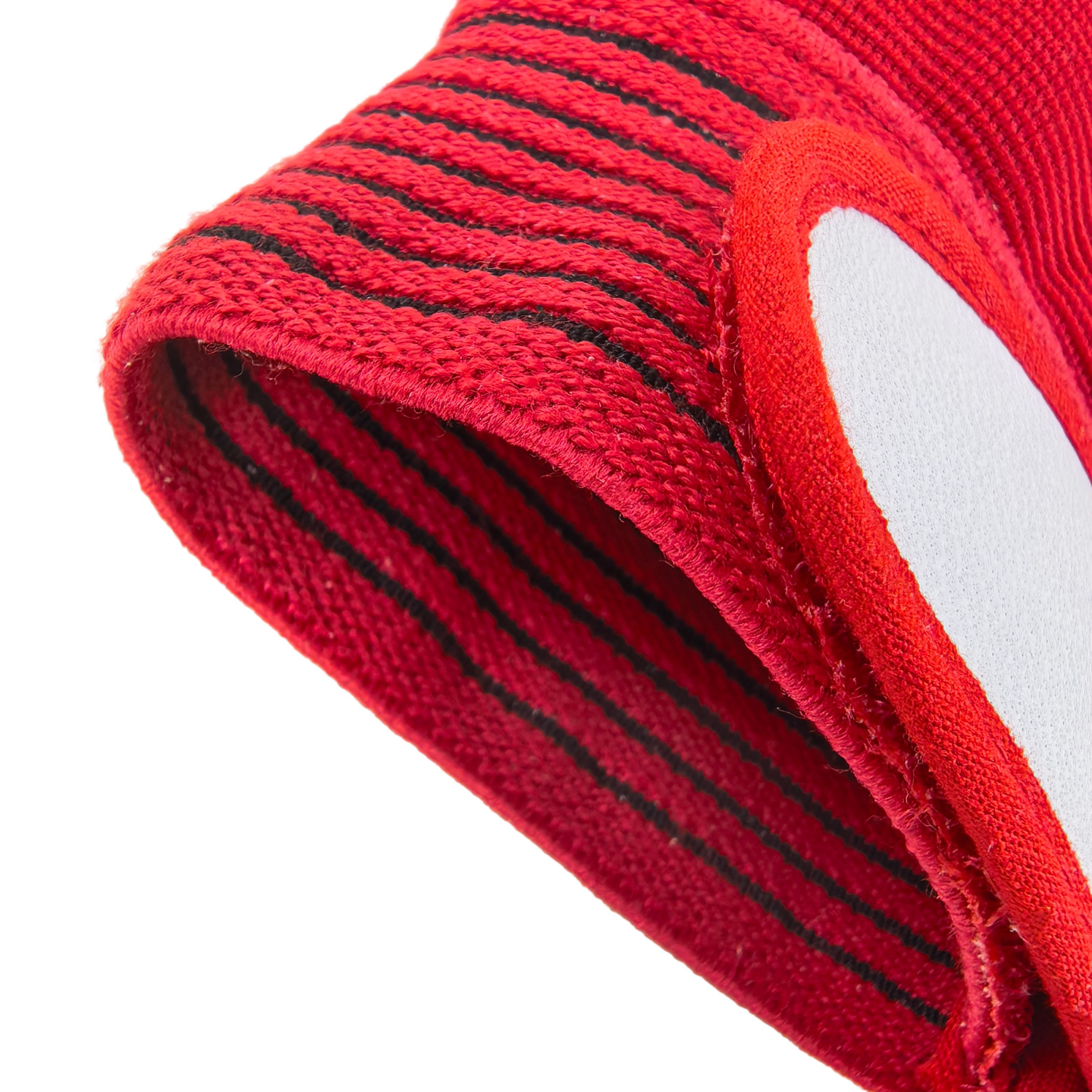 Goatskin Palm Work Gloves Red Poly-Cotton Herringbone Back for Enhanced Grip & Breathability in Workshop Mechanics