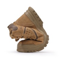 GUYISA Comfortable Mens Outdoor Steel Toe Safety Shoes Anti-Smashing & Anti-Puncture Construction Boot