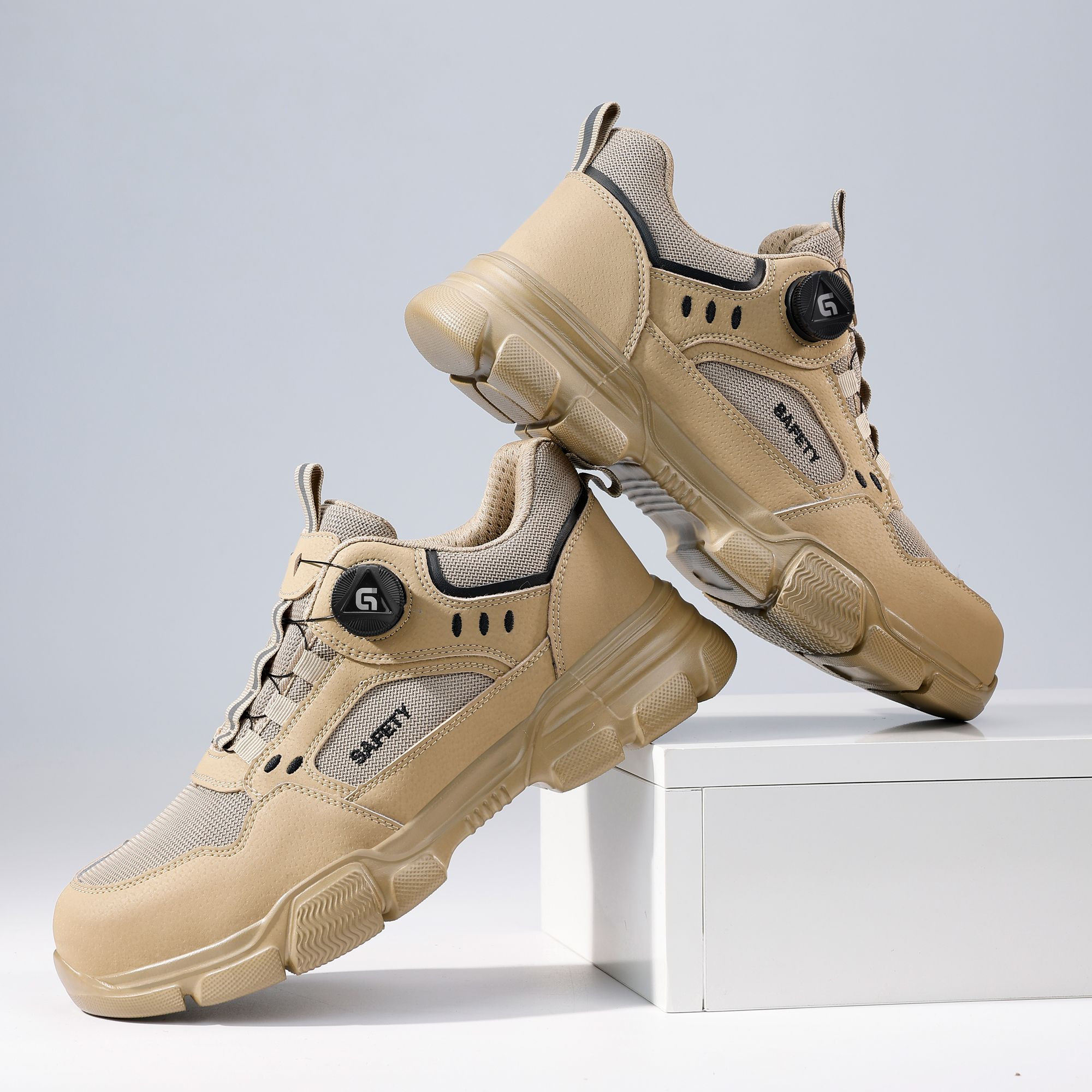 GUYISA Popular Style Puncture & Impact Resistant Anti-Slip Metatarsal Guard Industrial Safety Shoes Footwear