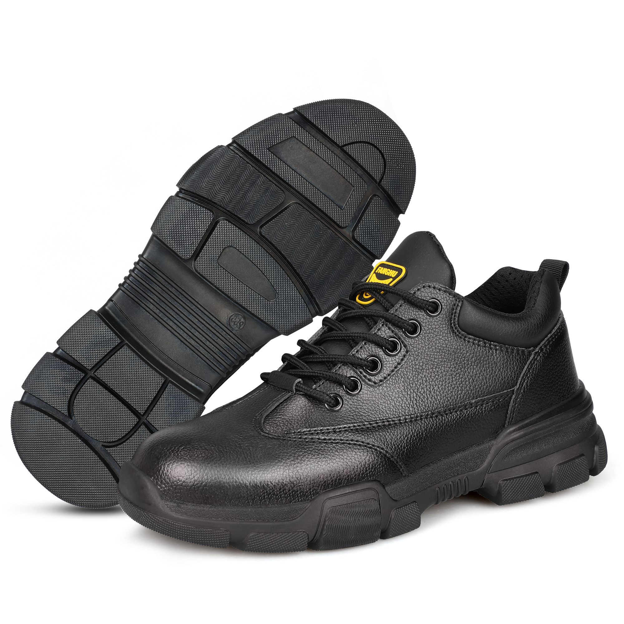 10KV Electrical Hazard Steel Toe Safety Work Boots - Anti-Puncture Leather for Mens Industrial