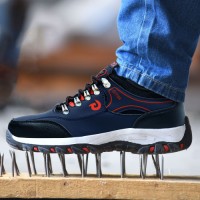 GUYISA All Season Anti Puncture Safety Boots with Metatarsal Guard Heavy Duty Rubber for Outdoor Construction