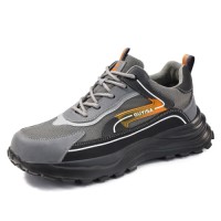 GUYISA Factory Direct Shipping Fast Lightweight Safety Shoes Fashion Sports Steel Toe Safety Shoes Safety Shoes for Men