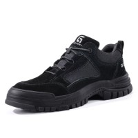 GUYISA Brand CE Mens Outdoor Safety Shoes Lightweight Breathable Steel Toe Fashion Sports Safety Shoes Flying Knit