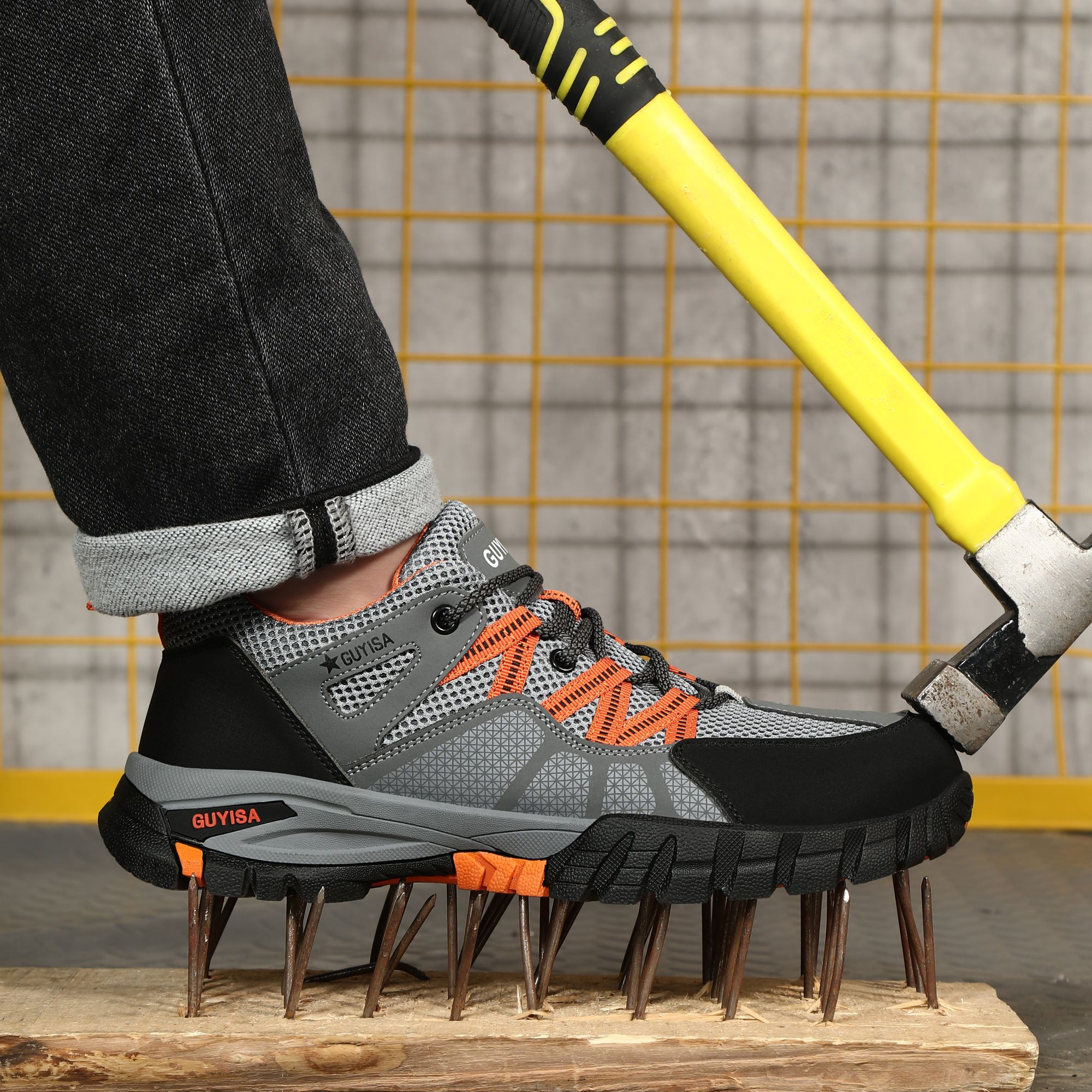 Wholesale Lightweight Steel Toe Safety Shoes - Industrial Work Boots for Men & Women in Construction, Warehouse