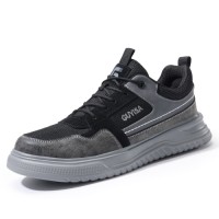 GUYISA Casual-Series Industrial Light Weight Steel Toe Safety Shoes New Fashion Safety Shoes for Men