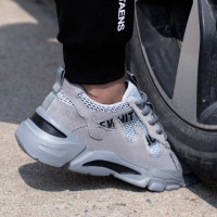 GUYISA Industrial Leather Safety Shoes Anti Puncture Impact Resistant Comfortable