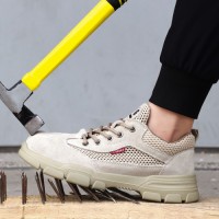GUYISA Industrial protection Safety Shoes Steel Toe Anti-smashing Summer Breathable Outdoor Work Safety Shoes