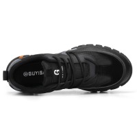 GUYISA Mens Anti-Puncture Impact-Resistant Steel Toe Shoes for Industry Construction New Arrival Foot Protection Safety