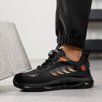 Buckle Convenient Sports Safety Shoes European Standard Steel Toe Safe Shoes Lightweight Safety Shoes for Men