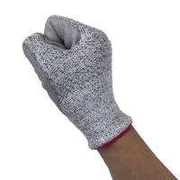 Cut Resistant HPPE Palm Dipped Gloves 13G Grey PU Coated for Industrial Handling & Workshop Safety