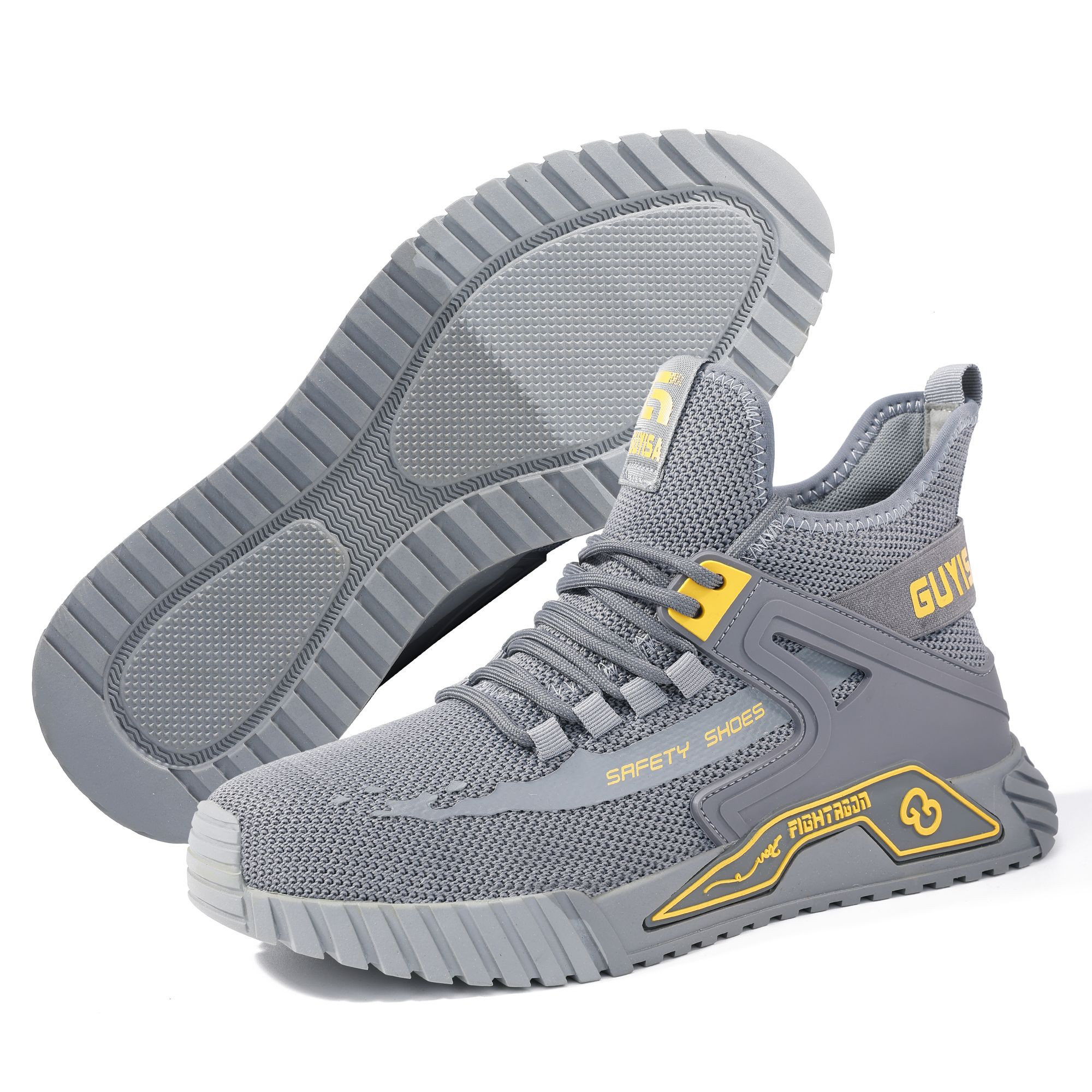 Ultralight Safety Shoes - Breathable Composite Toe Athletic Work Shoes for Construction & Outdoor Sports