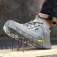 GUYISA Summer 10KV Insulated Safety Shoes Anti Puncture Impact Plastic Toe Construction Site