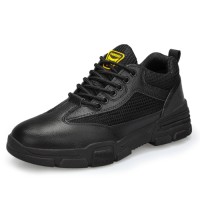 GUYISA Summer Hot Sale Mens Steel Toe Safety Shoes Anti-Scratch and Rust Proof Industrial Work Boots