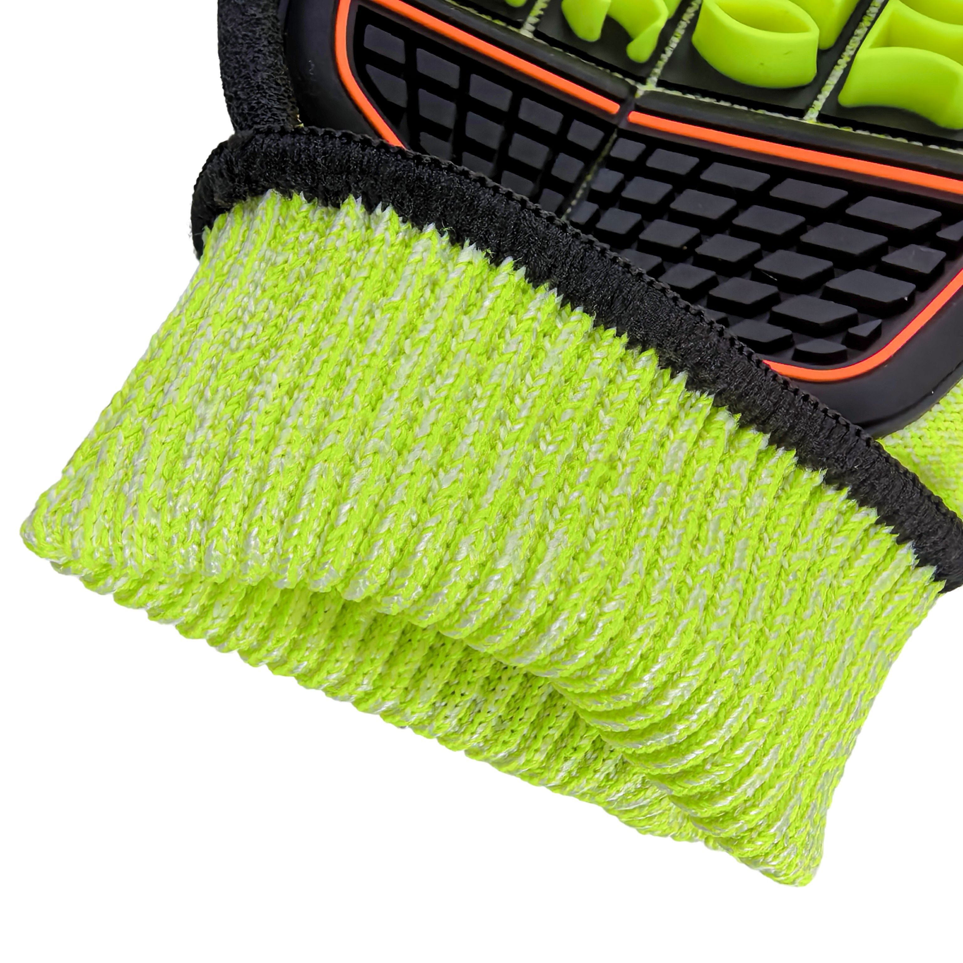 Anti-Vibration TPR Coated Cut Resistant Gloves Nitrile Sandy 13G for Mechanical Repair & Workshop Safety