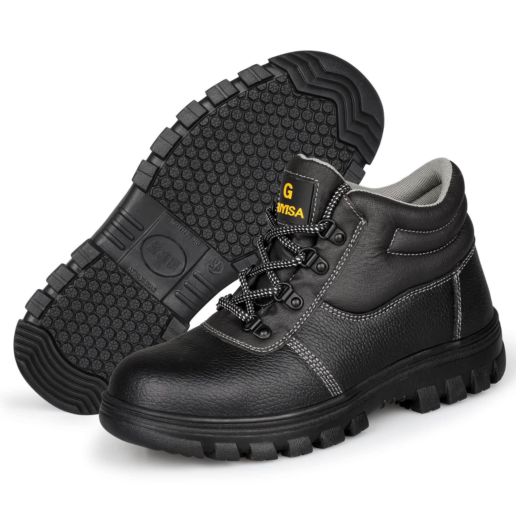 GUYISA Lightweight Steel Toe Waterproof Work Boots for Men Hot Sale Safety Shoes for Industrial Use