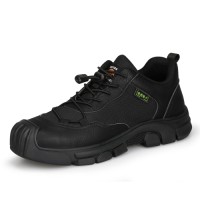 GUYISA Mens Steel Toe Safety Boots - Lightweight Waterproof Work Shoes Industrial Grade