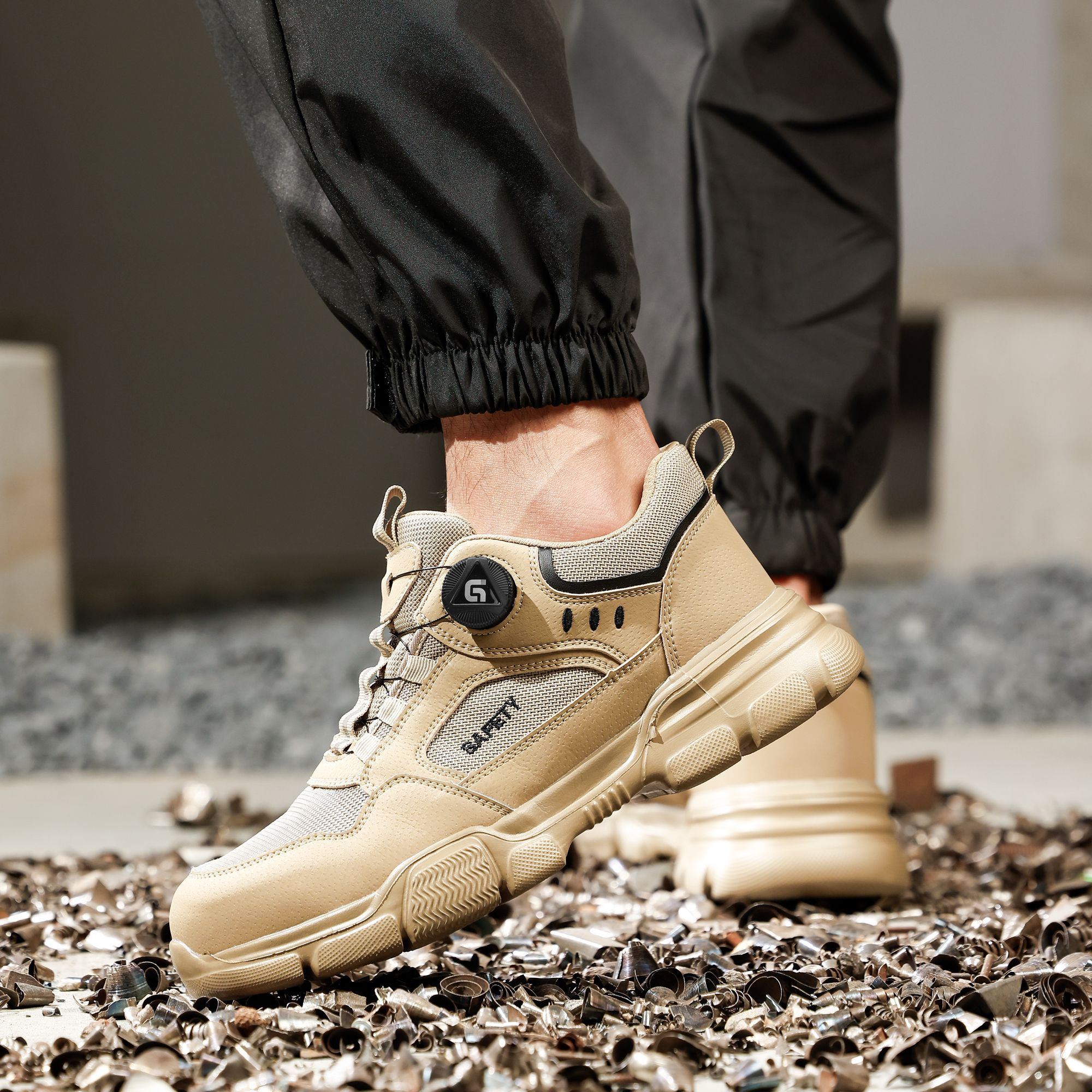 GUYISA Popular Style Puncture & Impact Resistant Anti-Slip Metatarsal Guard Industrial Safety Shoes Footwear