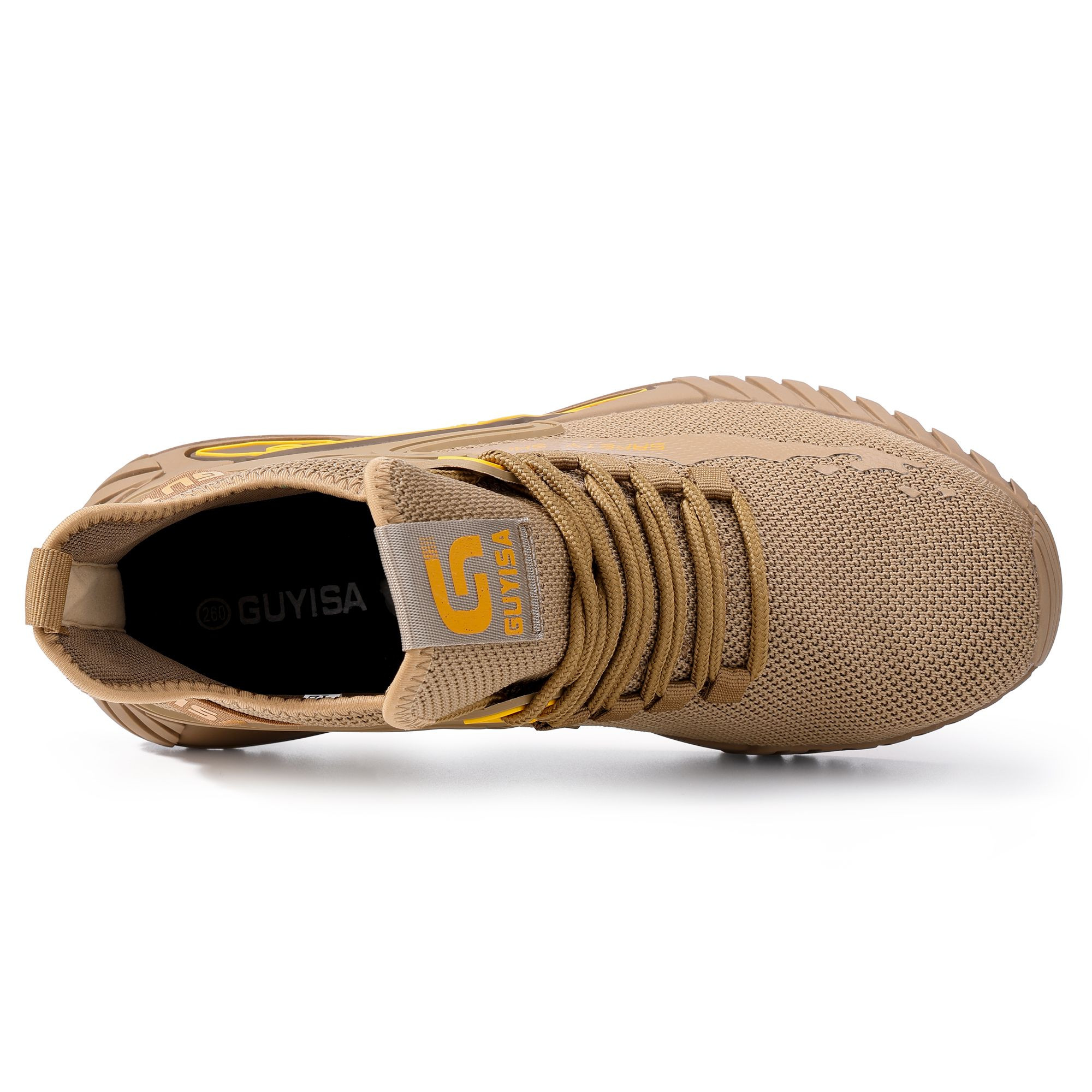 GUYISA Sports Series Customizable Fly Woven Fabric Safety Boots Breathable Mesh Upper Safety Boots