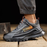 GUYISA Factory Direct Shipping Fast Lightweight Safety Shoes Fashion Sports Steel Toe Safety Shoes Safety Shoes for Men
