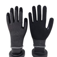 Cut Level D Sandy Nitrile Gloves 21G Reinforced Fourchettes & Voyager Palm for Lightweight Precision Handling in Logist