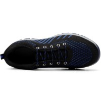 Flyknit Upper & Kevlar Midsole Shoes, Lightweight & Durable with Plastic Toe Caps & PU Outsole for Comfort