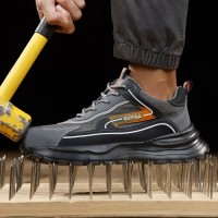 GUYISA Factory Direct Shipping Fast Lightweight Safety Shoes Fashion Sports Steel Toe Safety Shoes Safety Shoes for Men