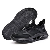 GUYISA Lightweight Breathable Steel Toe Safety Shoes Impact Puncture Proof Logistics Industrial Work