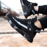 GUYISA Steel Toe Safety Shoes for Men Waterproof Work Boots Anti-Smash Lightweight Hiking Boots Industrial