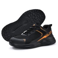 Best Selling Breathable Steel Toe Safety Shoes with Puncture Proof Sole for Work Hiking Walking