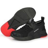 Factory Direct Anti Puncture and Anti Smashing Steel Toe Breathable Sports Safety Boots, Suitable for Industrial Use