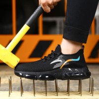 2025 New Anti-Slip Safety Shoes - Waterproof & Breathable Steel Toe Work Boots for Outdoor Labor Protection