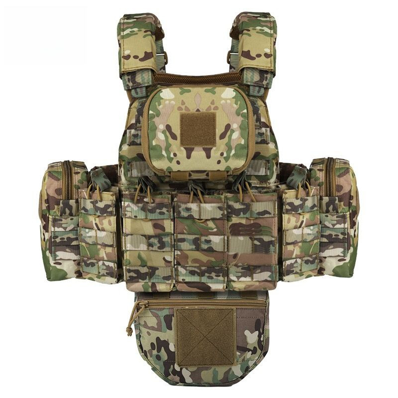 Adult outdoor tactical vest with multi-function Molle expansion, quick release, breathable, wear-resistant