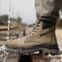GUYISA High Quality Unisex Industrial Protective Safety Shoes Wear Resistant Drop Steel Toe for Outdoor Work