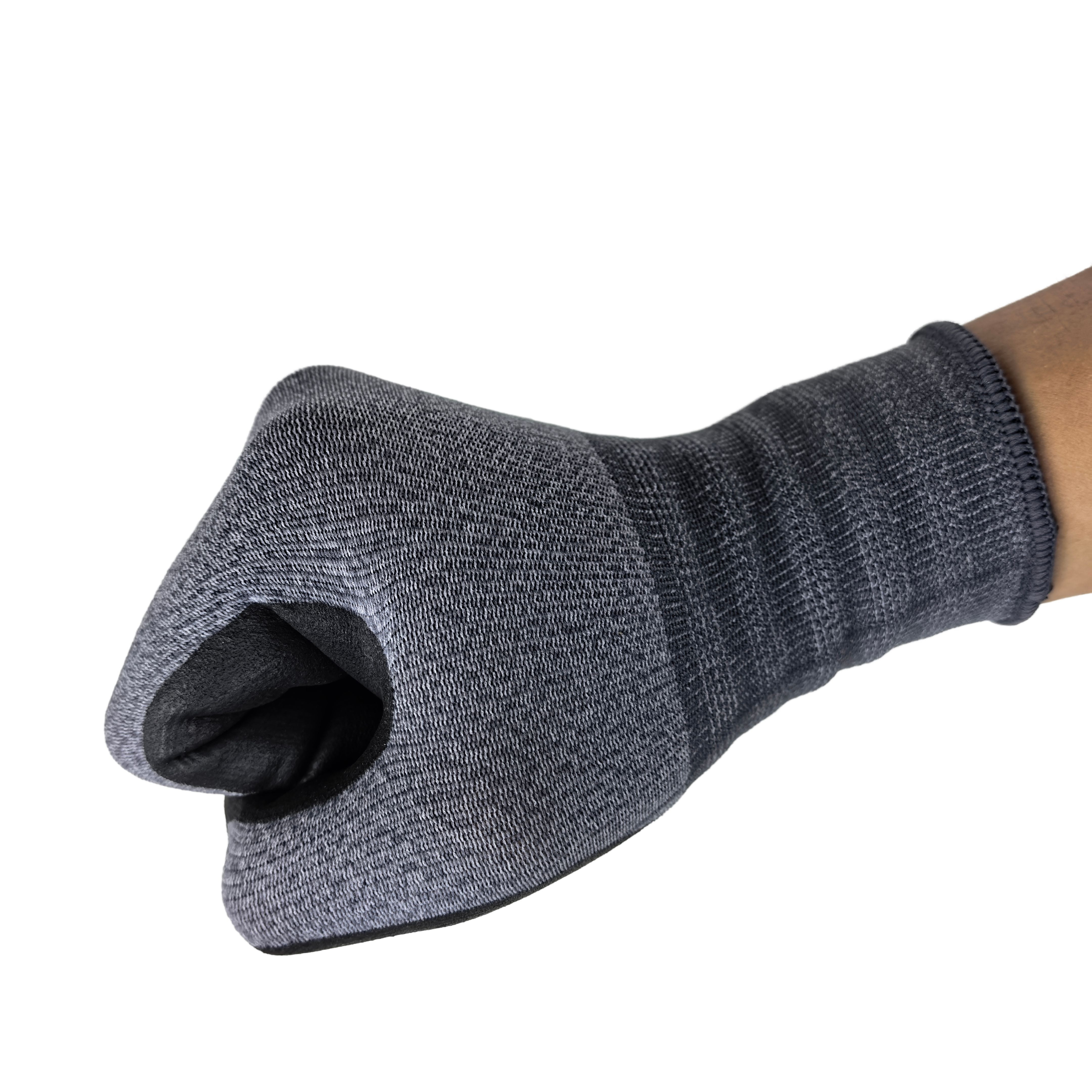 Industrial Anti-Slip Touchscreen Nitrile Foam Gloves 15G Nylon for Chemical Handling & Workshop Safety