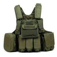 Tactical Ghost Vest, Camouflage Real-Life CS Field Protection Equipment, Combat Vest