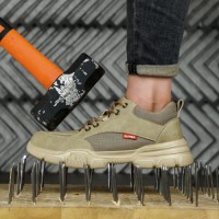 GUYISA Brand Breathable Safety Shoes Outdoor Wear-resistant Working Foot protection Steel Toe Safety Shoes
