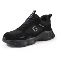 GUYISA Outdoor Sports Safety Shoes High Quality Steel Wire Fabric Rubber and Plastic Sole Steel Toe Safety Shoes