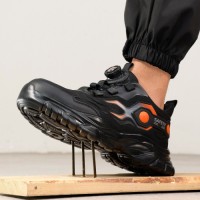 Mens Steel Toe Industrial Safety Shoes Work Boots for Construction Sites