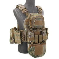 Outdoor camouflage vest,breathable and wear-resistant, real-life CS multi-functional combat vest