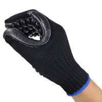 Anti-Vibration Reinforced Thumb Gloves Full Polyester 7G for Industrial Impact Protection & Workshop Safety