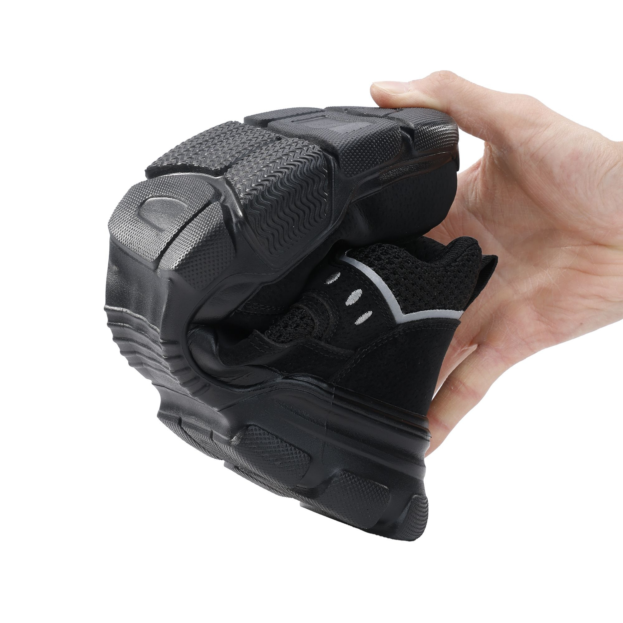 GUYISA Lightweight Rubber and Plastic Outsole Safety Shoes Smart Button Safety Shoes Wear-resistant Anti-smash