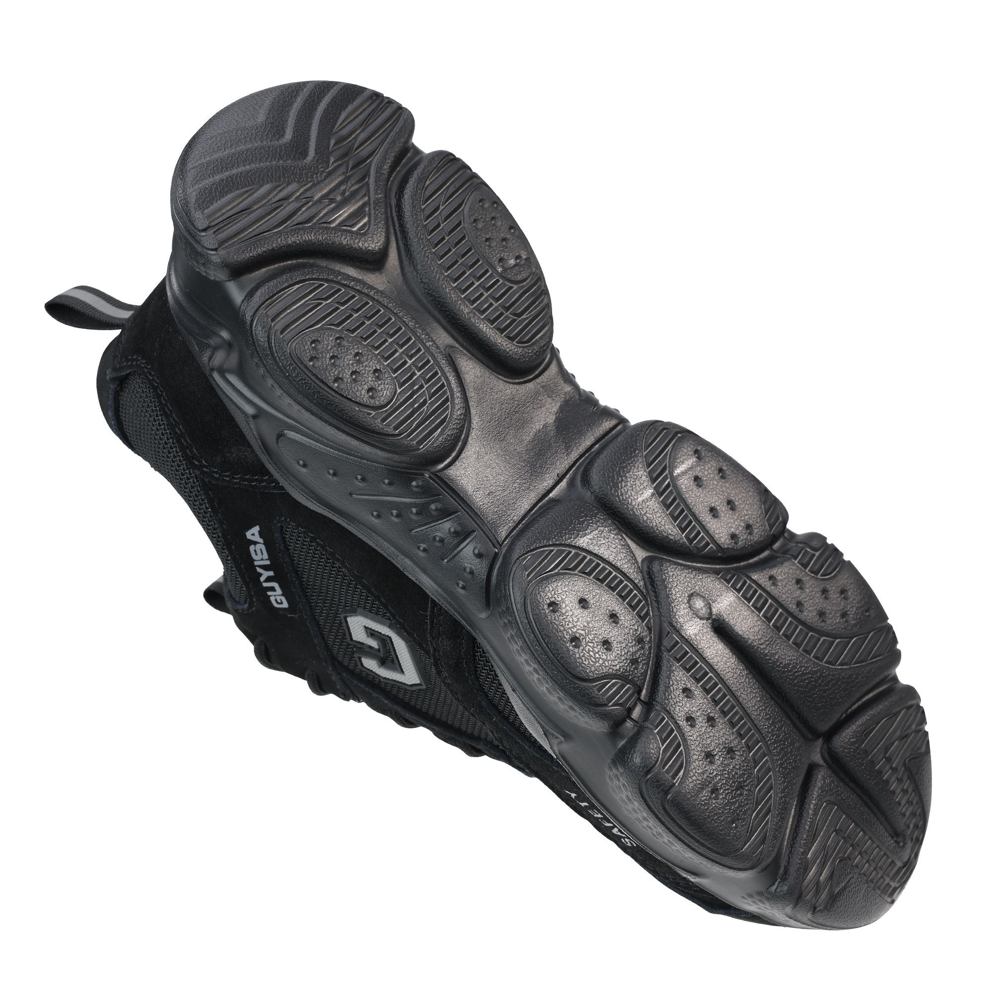GUYISA Outdoor Sports Safety Shoes High Quality Steel Wire Fabric Rubber and Plastic Sole Steel Toe Safety Shoes