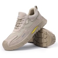 GUYISA Safety Shoes for Men Insulation 10kv Toe PU Shoes for Men Anti-puncture Suede Safety Shoes
