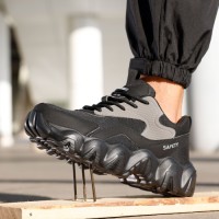 Sports Series Safety Shoes European Standard Steel Toe Microfiber Unsex Safety Shoes