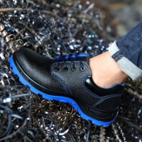 Anti-smash and Stab-proof Insulated 6KV Safety Shoes Two-layer Cowhide Breathable Safety Shoes