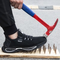 Mens Lightweight Steel Toe Work Safety Shoes High Strength Abrasion & Puncture Protection Protective for Summer Work
