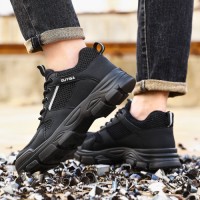 GUYISA Ergonomic Safety Shoes Slip Resistant Comfortable All Day Light Industrial Delivery Driving PU