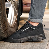GUYISA Ergonomic Safety Shoes Slip Resistant Comfortable All Day Light Industrial Delivery Driving PU