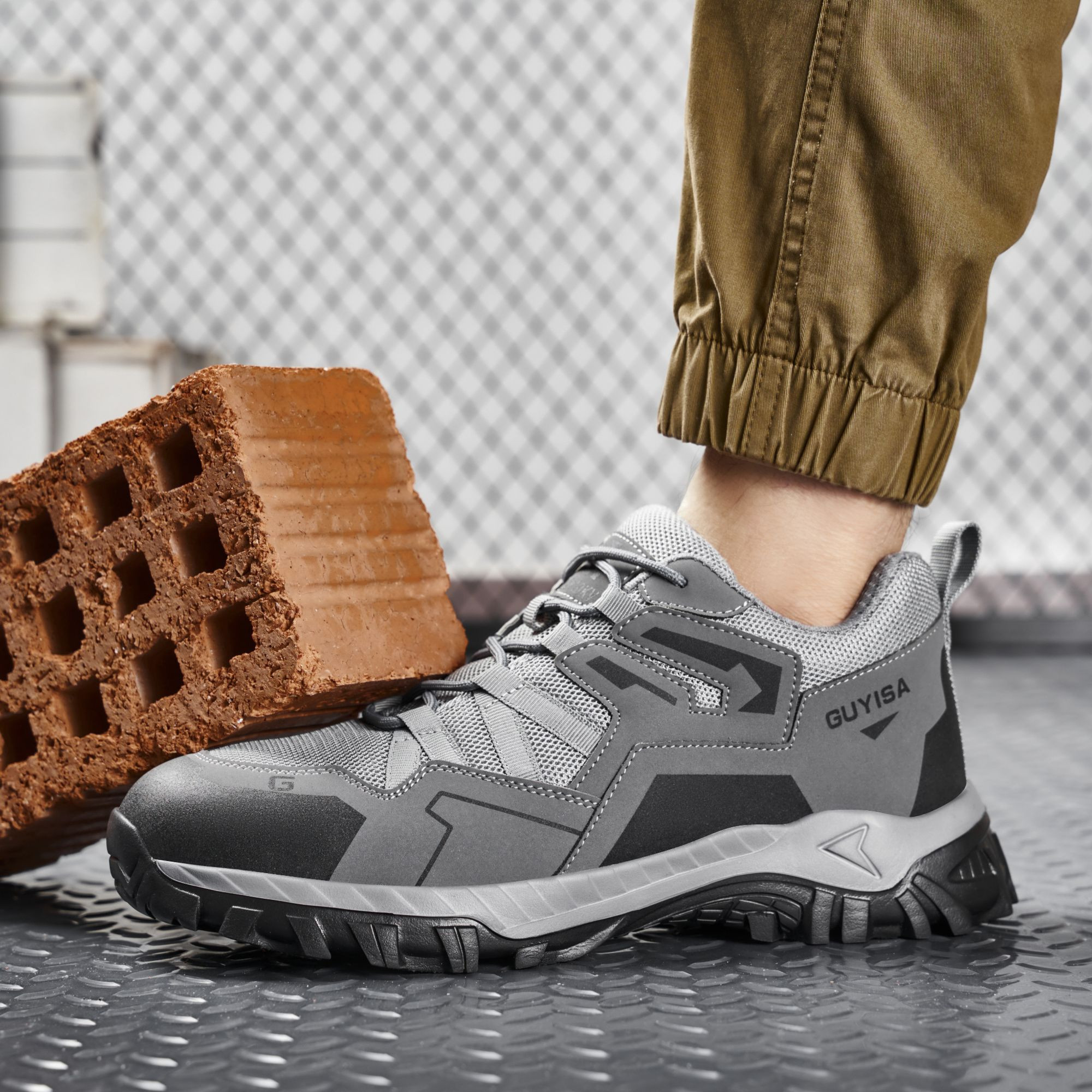 Plastic Toe Safety Shoes Mesh Upper Rubber Outsole Insulation 10KV Puncture-proof Cushioned Plastic Toe Safety Shoes